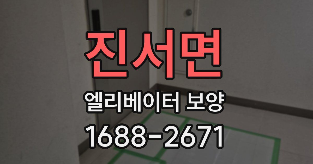 진서면 엘리베이터 보양