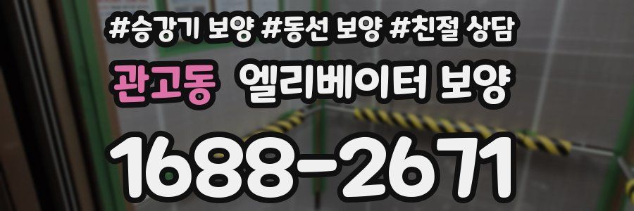 관고동 엘리베이터 보양