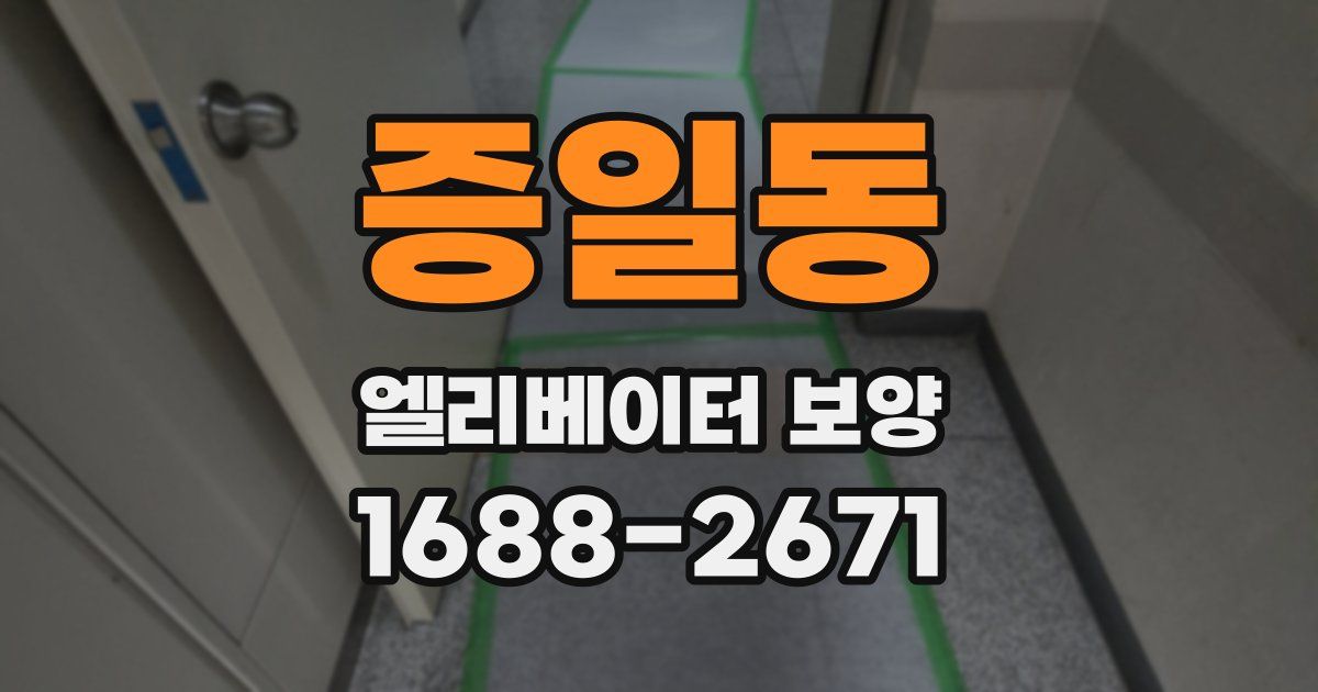 증일동 엘리베이터 보양