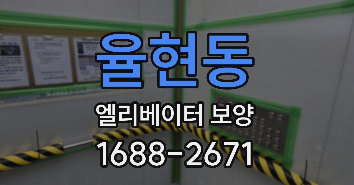 율현동 엘리베이터 보양