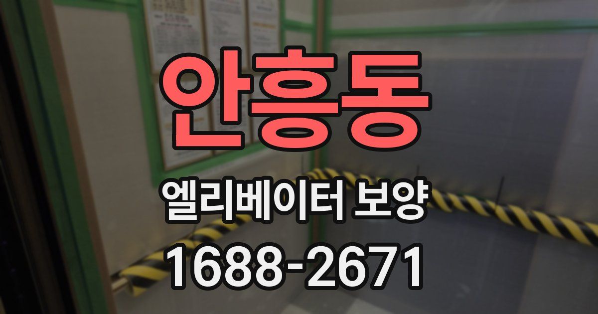 안흥동 엘리베이터 보양