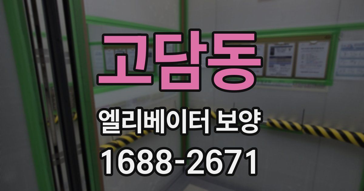 고담동 엘리베이터 보양