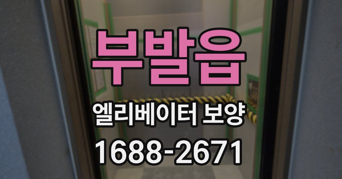 부발읍 엘리베이터 보양
