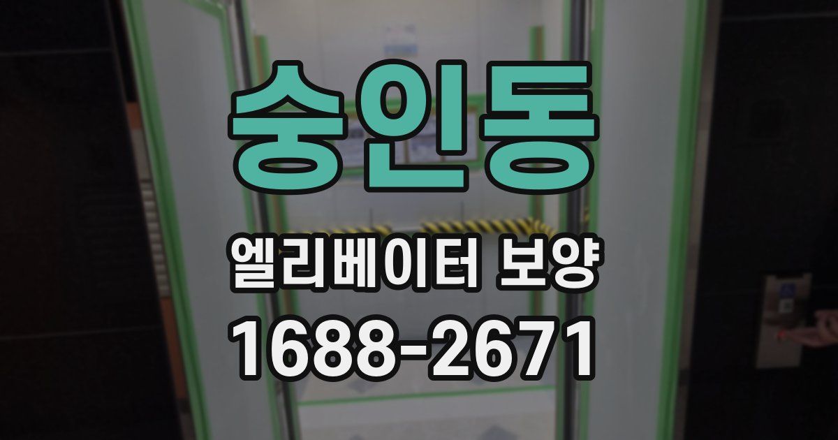 숭인동 엘리베이터 보양