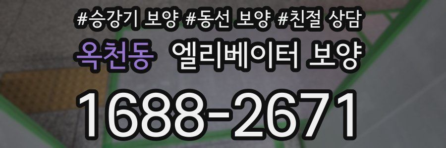 옥천동 엘리베이터 보양
