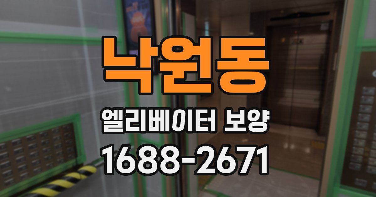 낙원동 엘리베이터 보양