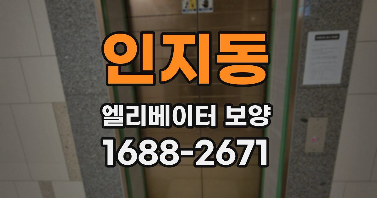 인지동 엘리베이터 보양