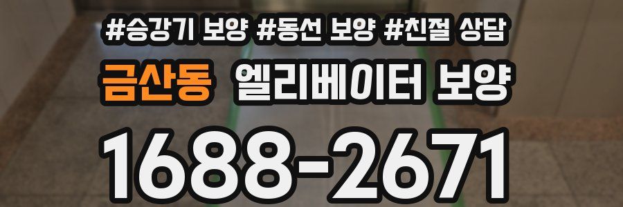 금산동 엘리베이터 보양