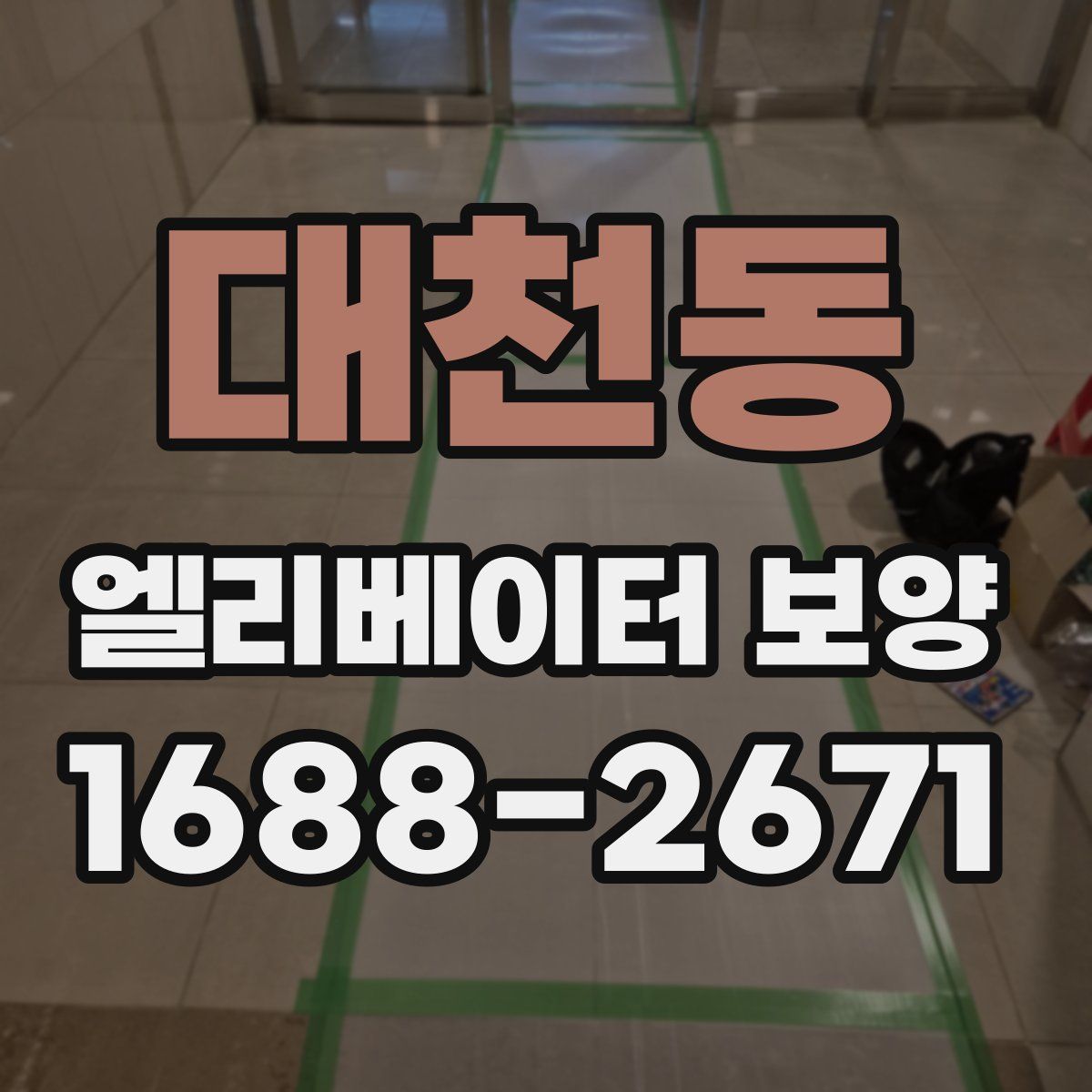 대천동 엘리베이터 보양