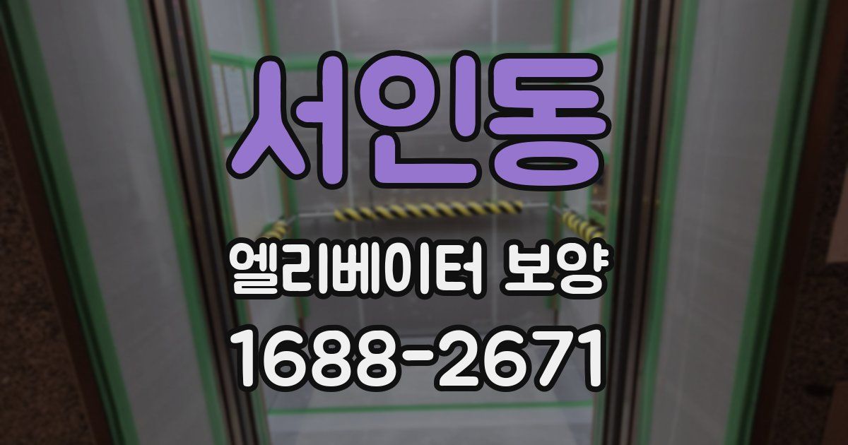 서인동 엘리베이터 보양