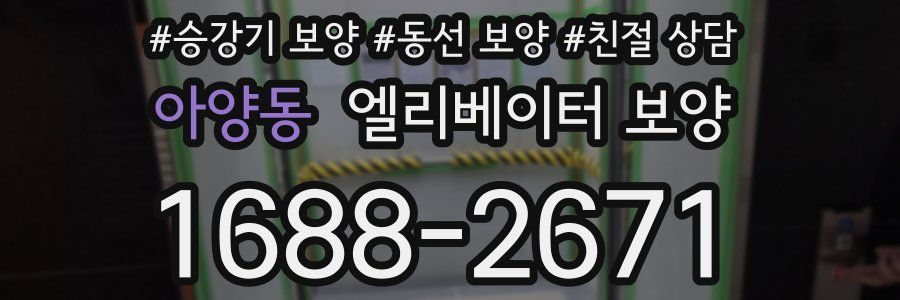 아양동 엘리베이터 보양