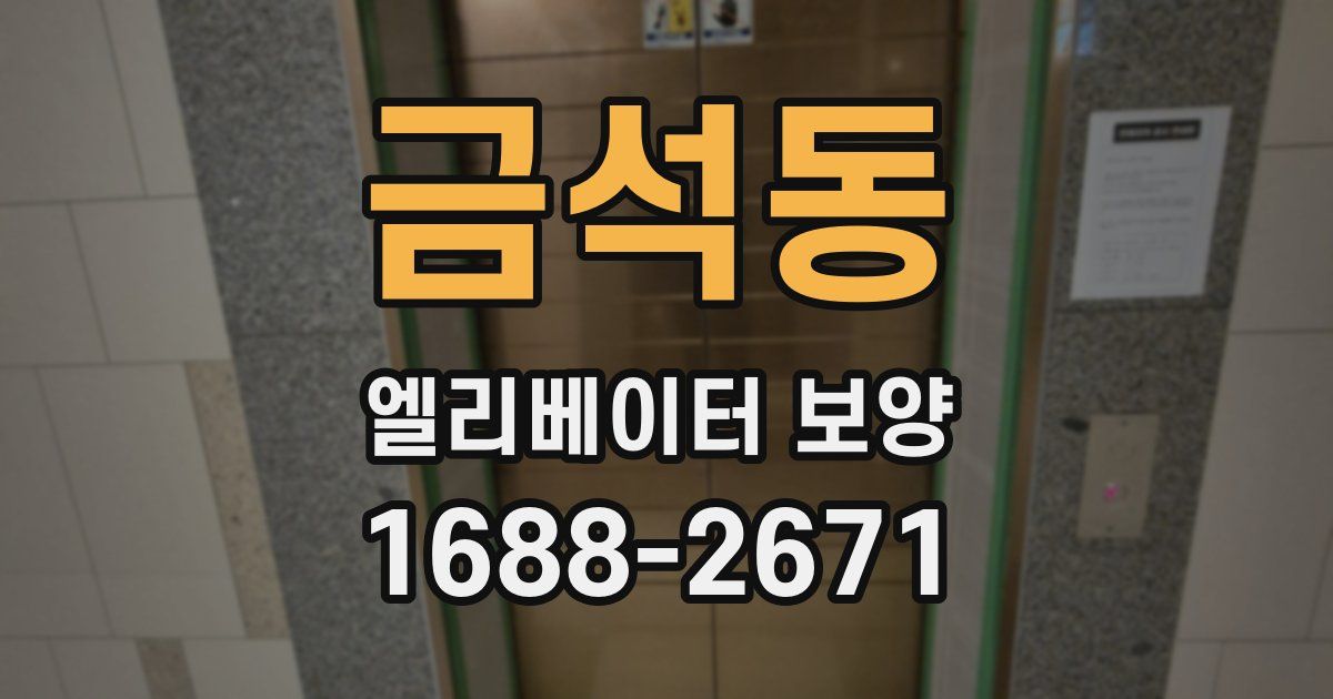 금석동 엘리베이터 보양