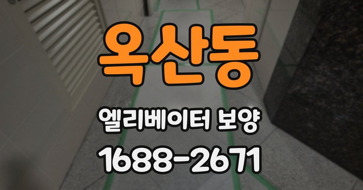 옥산동 엘리베이터 보양