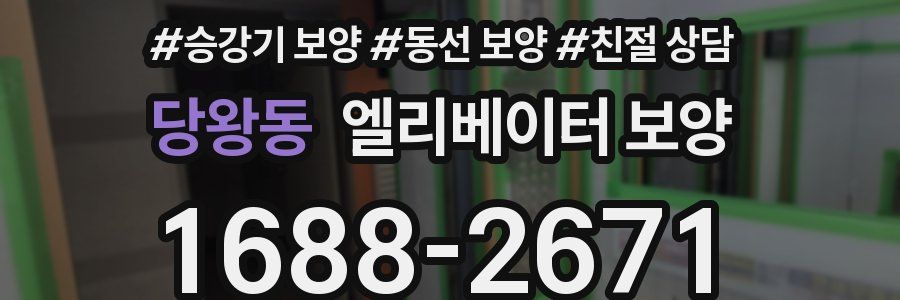 당왕동 엘리베이터 보양
