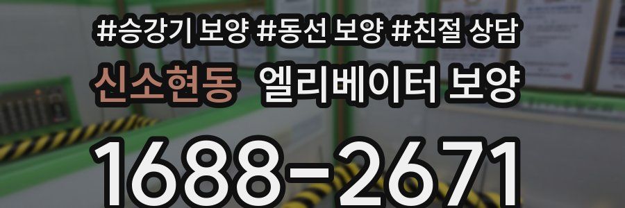 신소현동 엘리베이터 보양