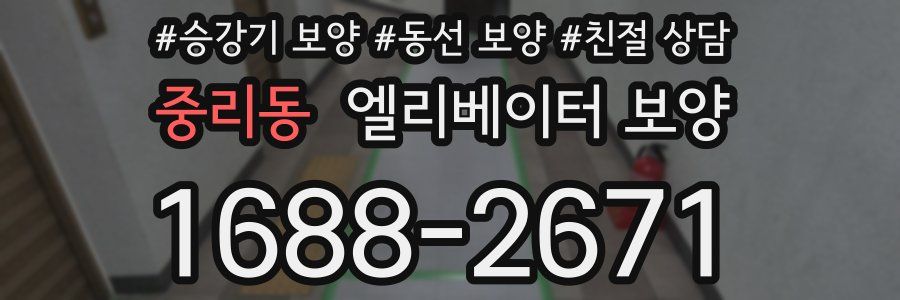 중리동 엘리베이터 보양