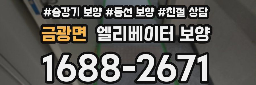 금광면 엘리베이터 보양