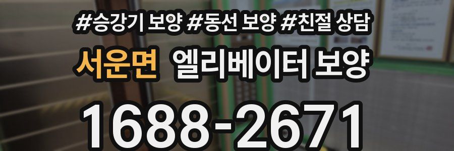 서운면 엘리베이터 보양