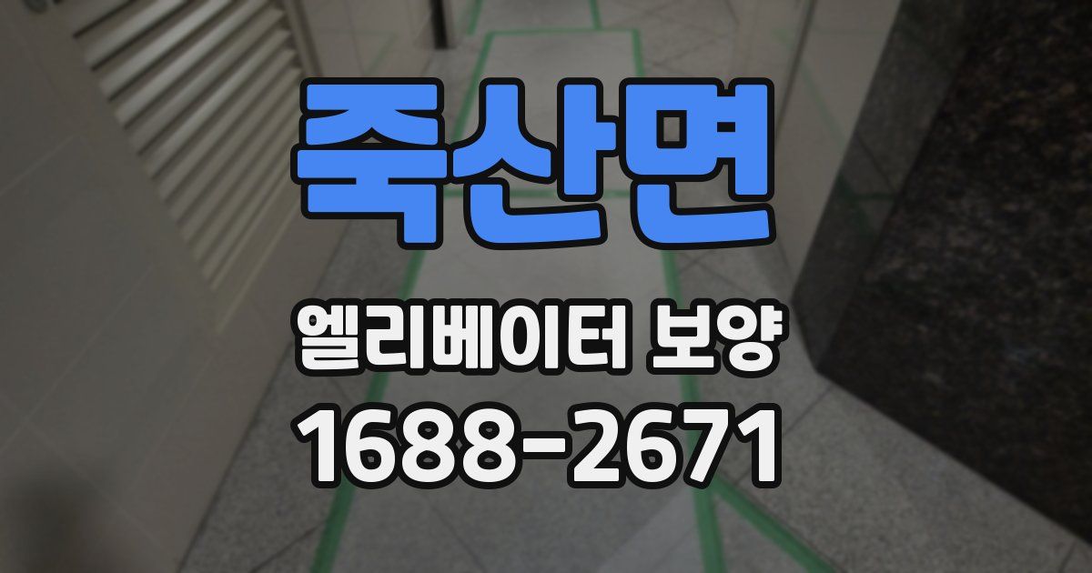 죽산면 엘리베이터 보양