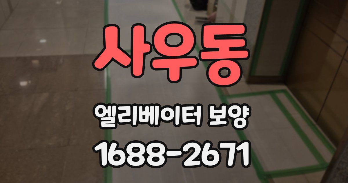 사우동 엘리베이터 보양