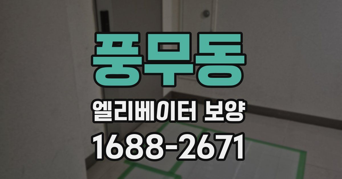 풍무동 엘리베이터 보양