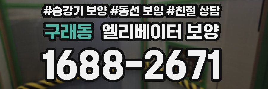 구래동 엘리베이터 보양