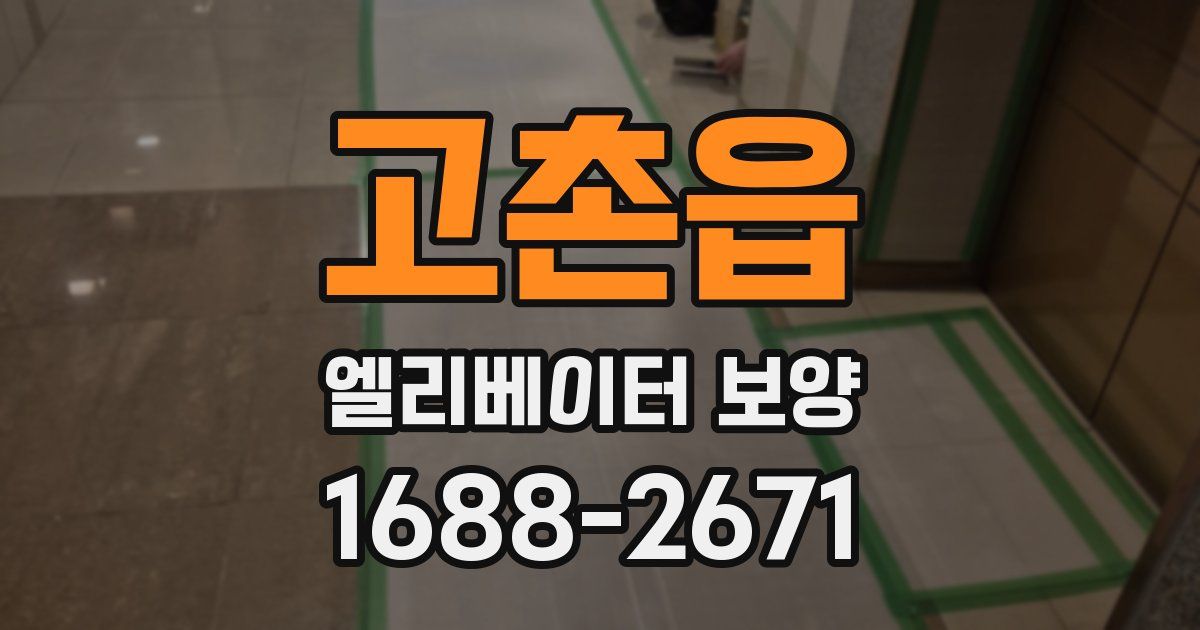 고촌읍 엘리베이터 보양