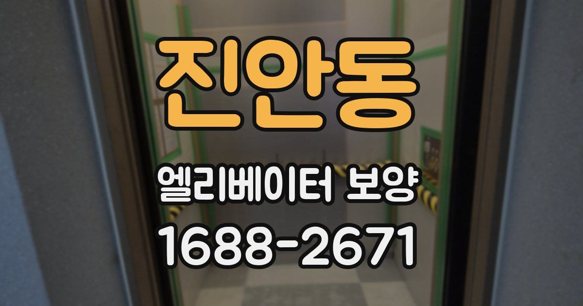 진안동 엘리베이터 보양