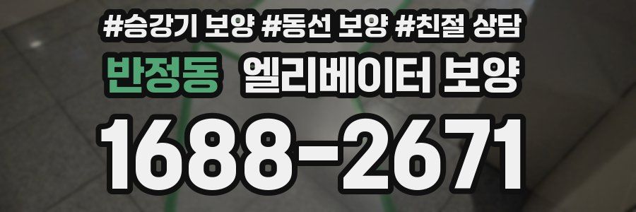 반정동 엘리베이터 보양