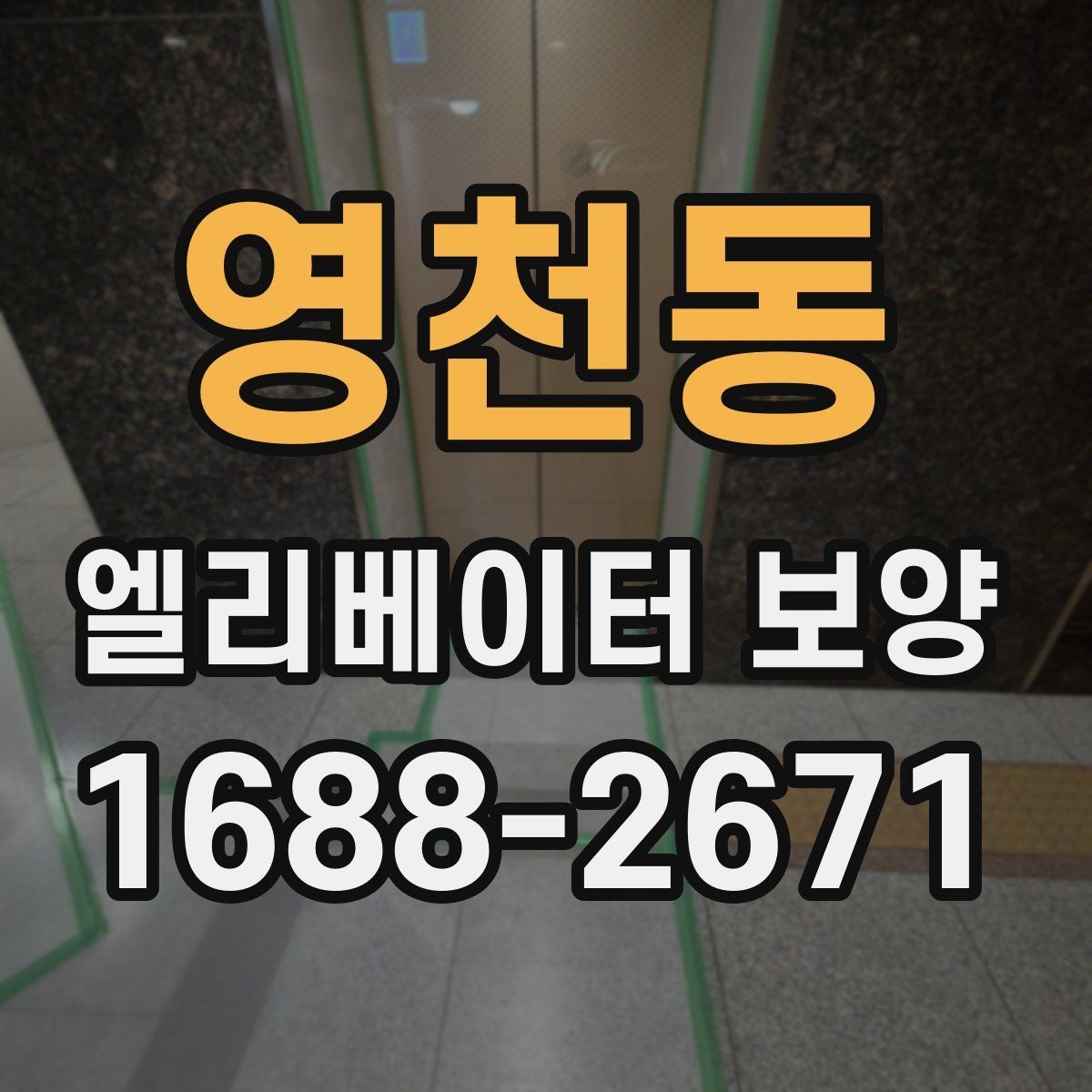 영천동 엘리베이터 보양 일정 조율이 필요한 경우