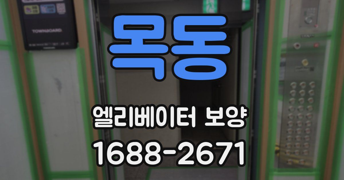 목동 엘리베이터 보양