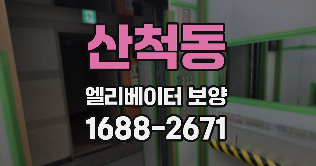 산척동 엘리베이터 보양