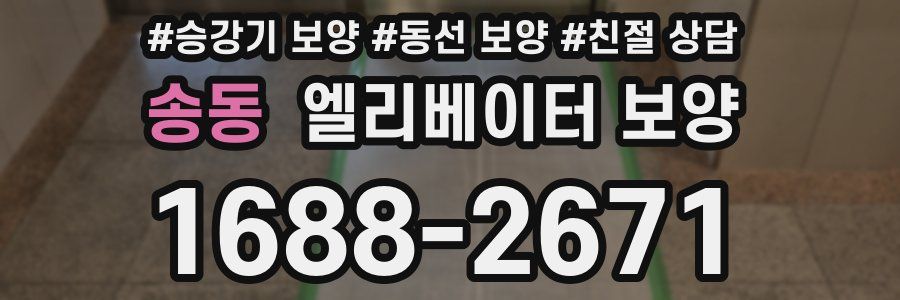 송동 엘리베이터 보양