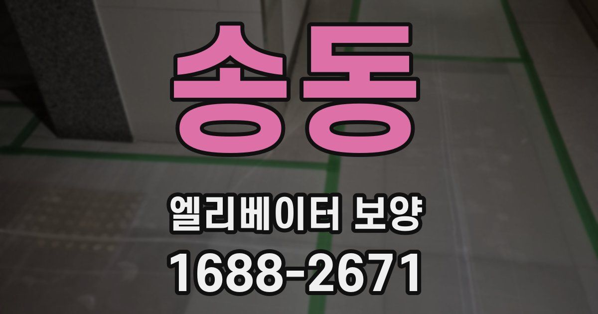 송동 엘리베이터 보양