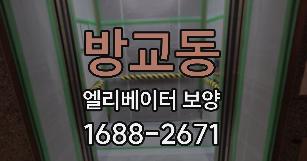 방교동 엘리베이터 보양