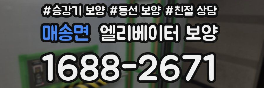 매송면 엘리베이터 보양