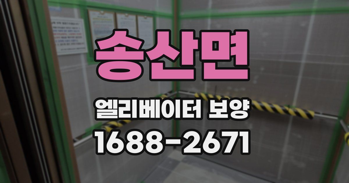 송산면 엘리베이터 보양