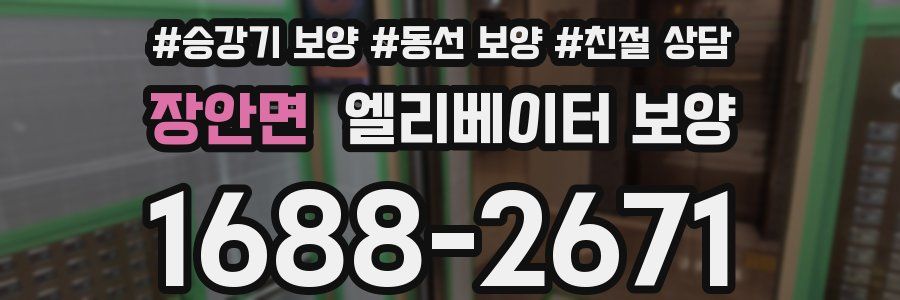 장안면 엘리베이터 보양