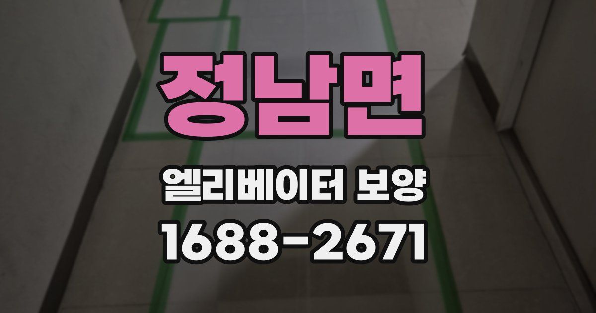 정남면 엘리베이터 보양