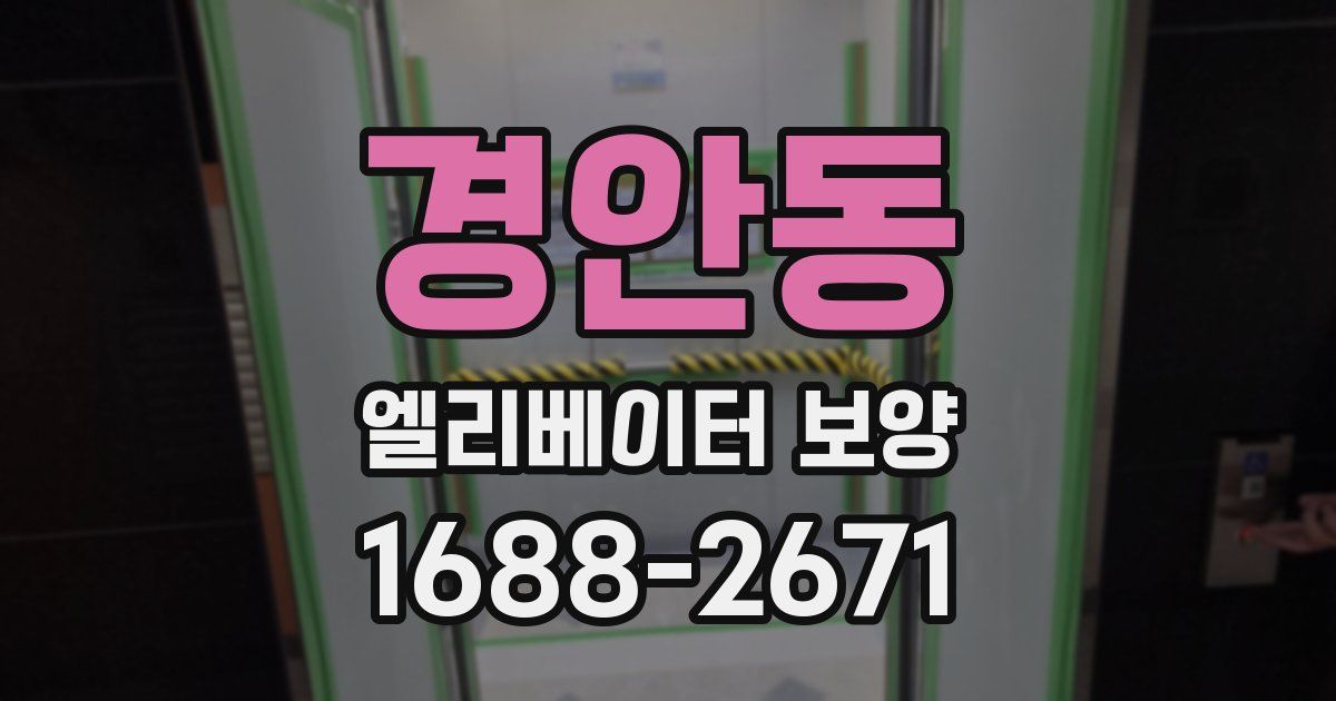 경안동 엘리베이터 보양