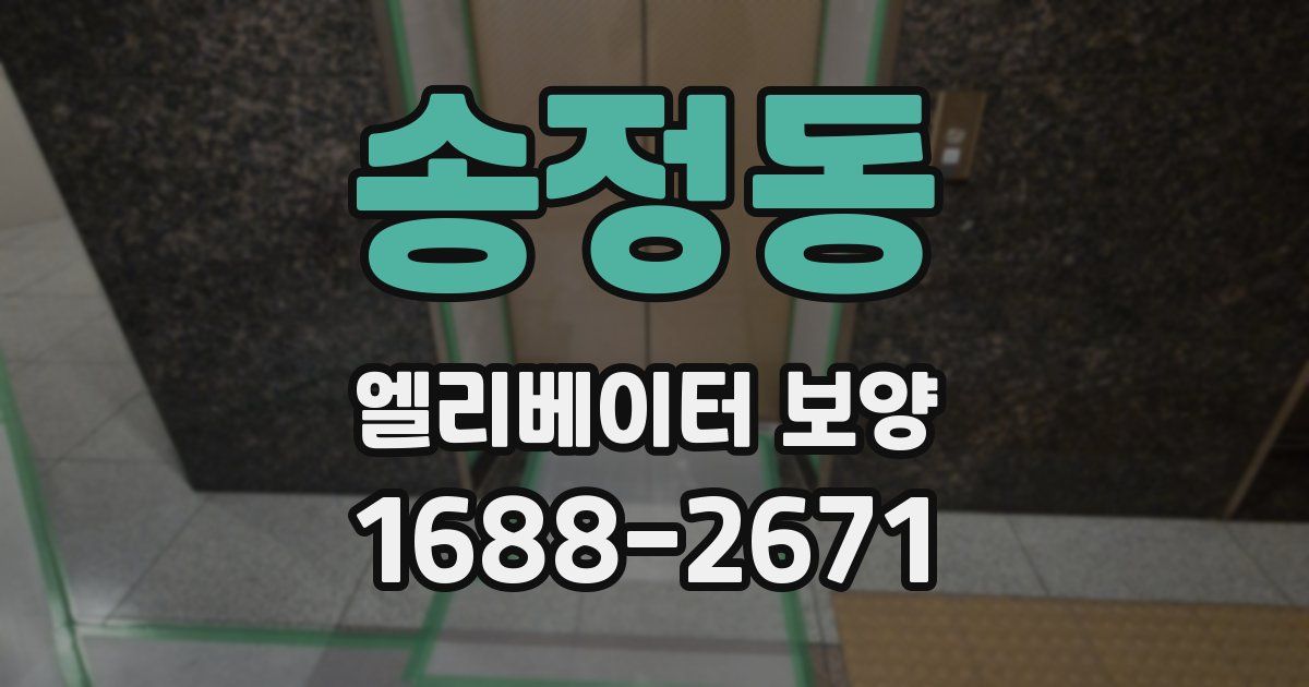 송정동 엘리베이터 보양