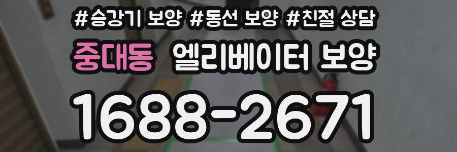 중대동 엘리베이터 보양