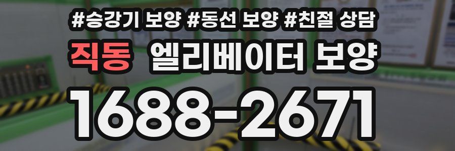 직동 엘리베이터 보양