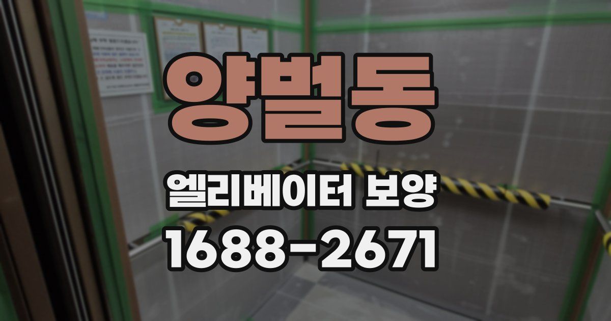 양벌동 엘리베이터 보양