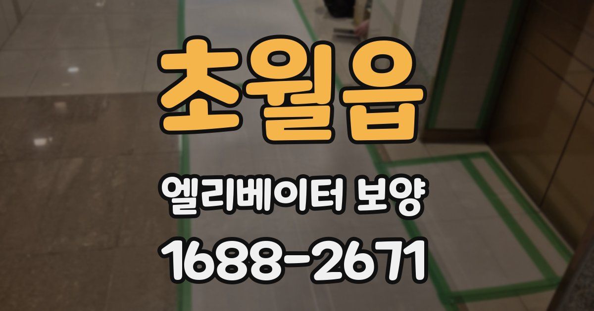 초월읍 엘리베이터 보양
