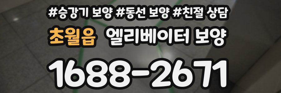 초월읍 엘리베이터 보양