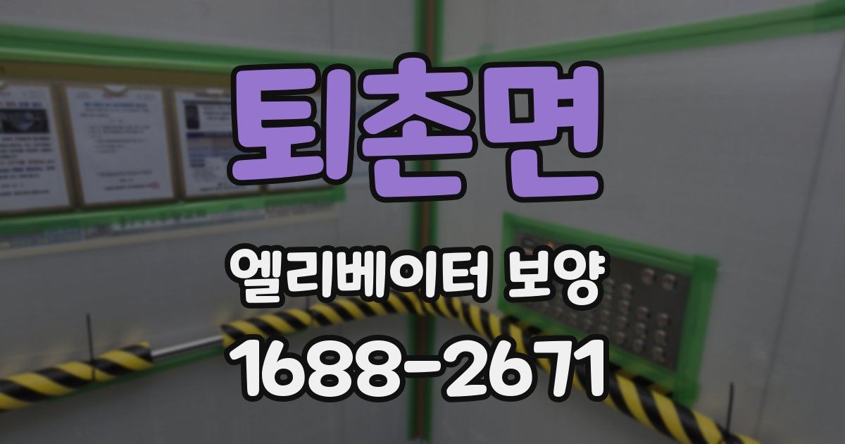 퇴촌면 엘리베이터 보양
