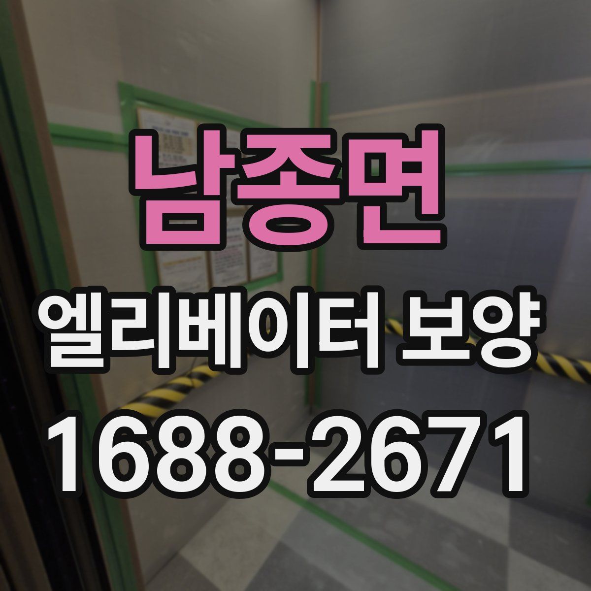 남종면 엘리베이터 보양
