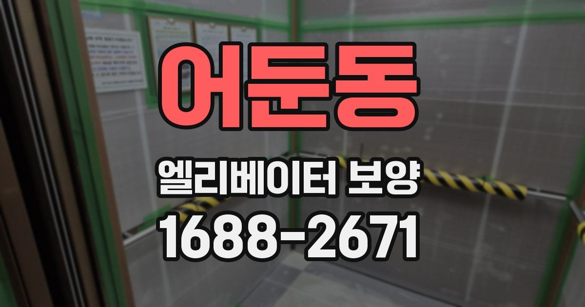 어둔동 엘리베이터 보양