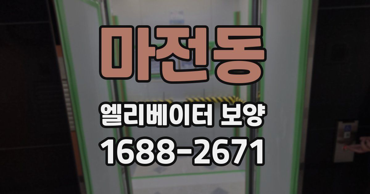 마전동 엘리베이터 보양